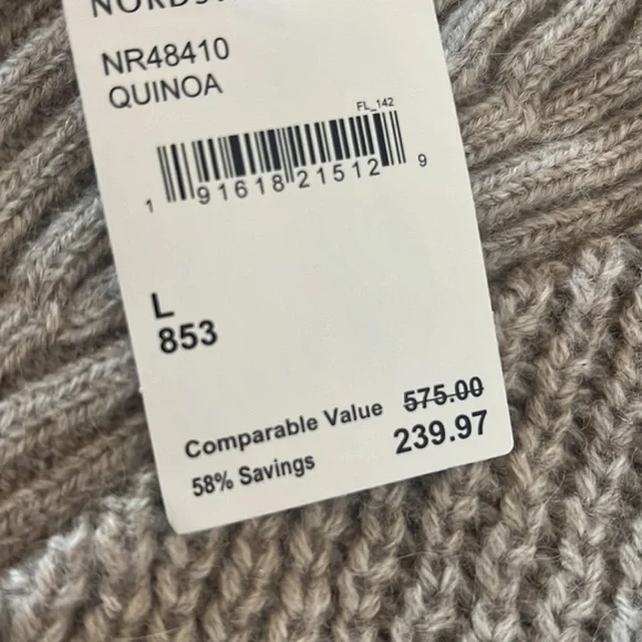 NWT Skull Cashmere half zip sweater - Picture 5 of 5